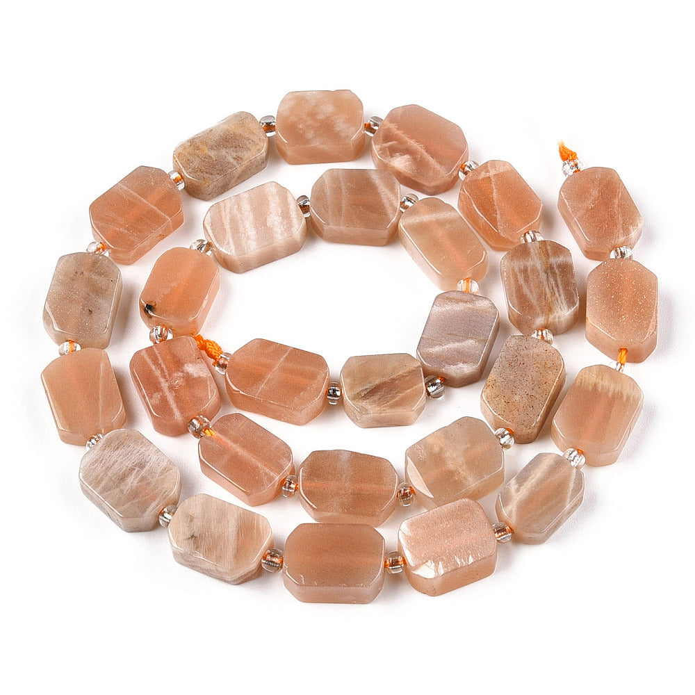 Agate Beads, Orange, Faceted, 6mm 