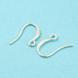 Sterling Silver 925 Ear Hooks, Gold Plated, 19mm