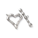 Waterproof Heart Shaped Toggle Lock, Steel, 22x21mm 