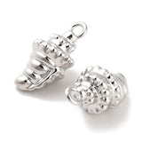 Konkylie Pendant, Antique Silver Plated Size 22x8 mm, 10 pcs.