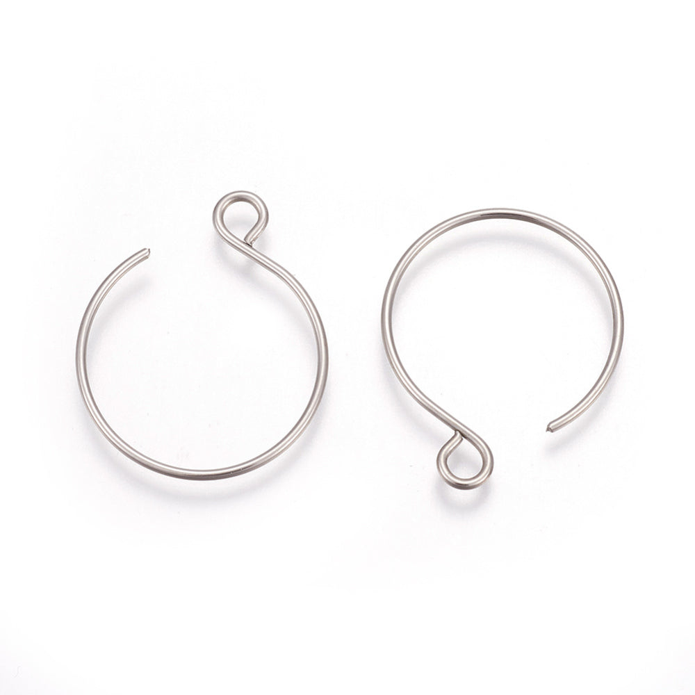 Steel Hoops, 22mm, 10 Pairs