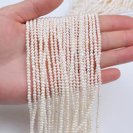 Freshwater pearls, Rice Pearls, Grade A, 2-2.5 mm