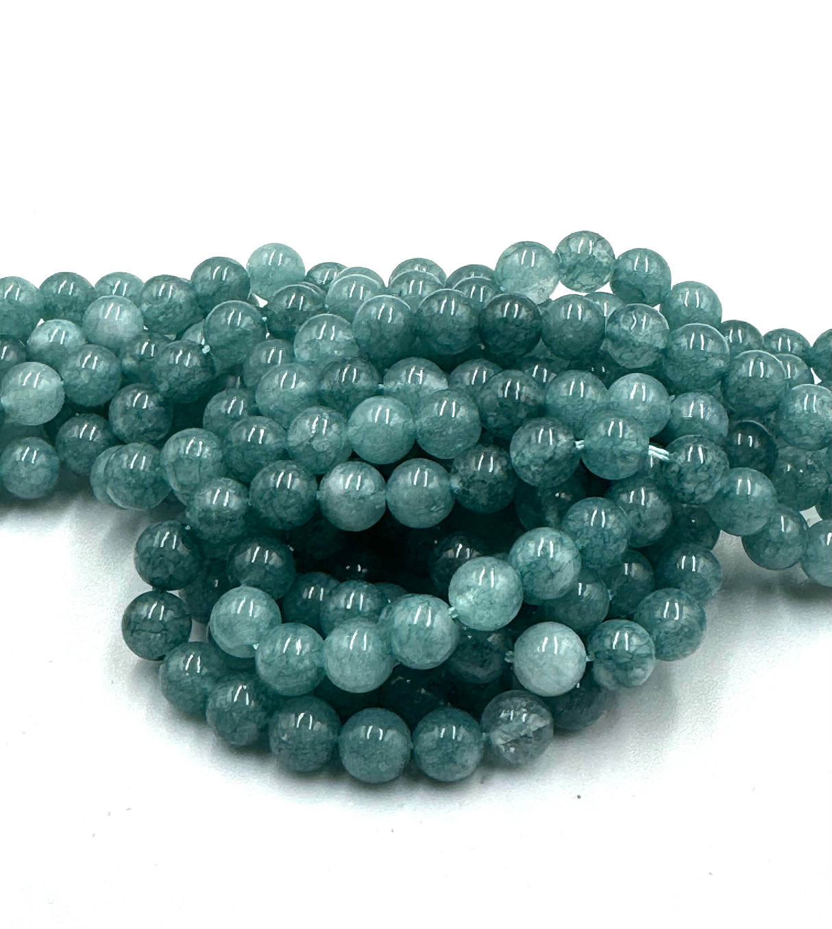 Aquamarin, Blau, Rund, 6mm 