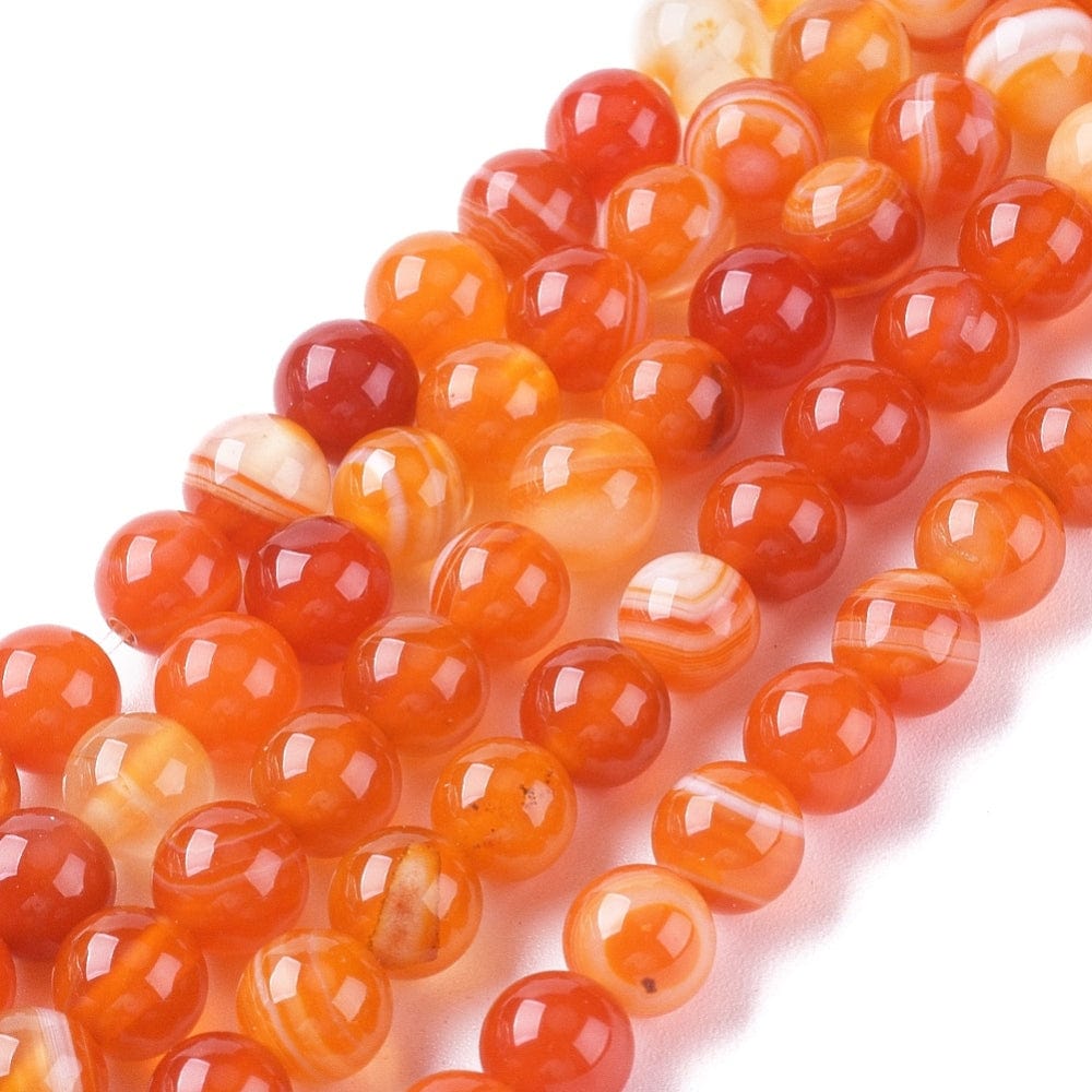 Agat Stribe Agat, orange, 8mm