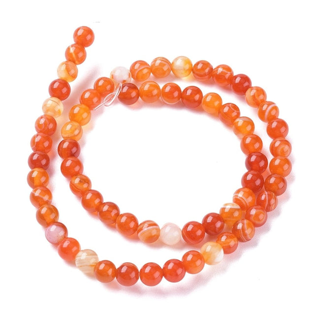 Agat Stribe Agat, orange, 8mm