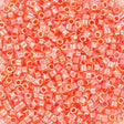 creabead miyuki beads Miyuki Delica Perler, DB 0070, coral lined crystal luster, 11/0