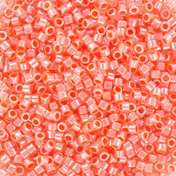 creabead miyuki beads Miyuki Delica Perler, DB 0070, coral lined crystal luster, 11/0