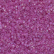 creabead miyuki beads Miyuki Delica Perler, DB 1744, fuchsia lined ab opal, 11/0