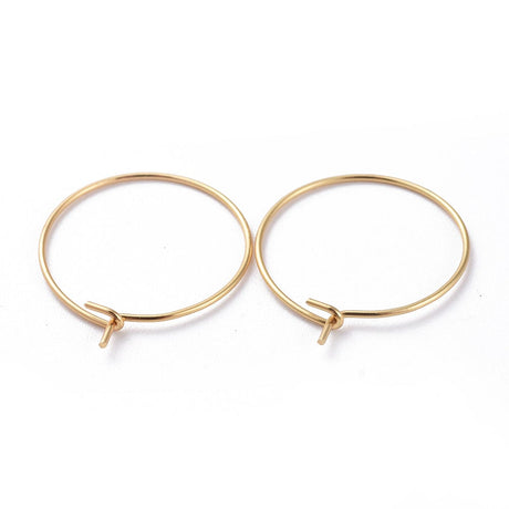 creoler Creoler/Hoops, 18K Forgyldt, 20x0.7mm, 1 Par