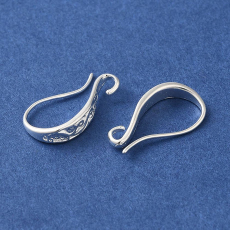 Ear hooks with light pattern, long -lasting gilding, 15x2.5mm