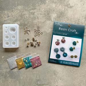 DIY SÆT Resin mini kit til ørestikkere.