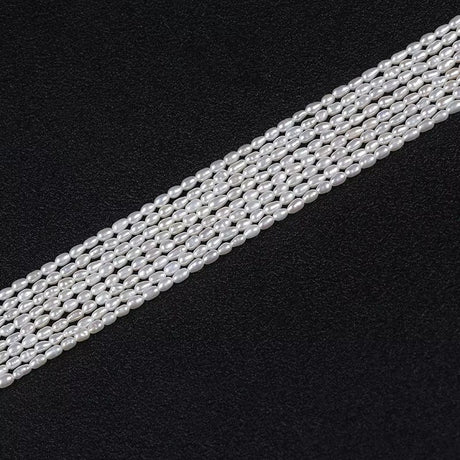 Ferskvandsperler Ferskvandsperler, Rice Perler, Grade A, 2,5-3mm