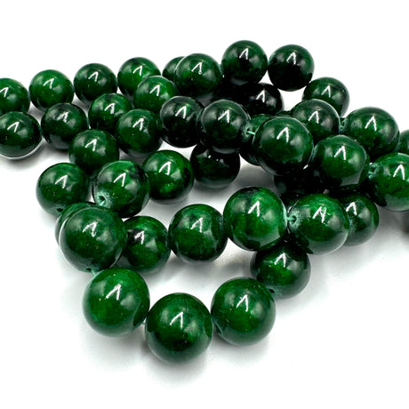 Jade 14 mm jade, mørk grøn