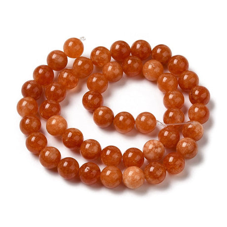 Jade Jade, orange  Runde, 8-8,5mm