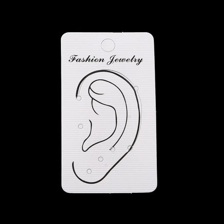 Mærker, kort og labels Display Til flere øreringe langs øret, 100 stk.