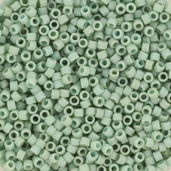 miyuki beads Miyuki Delica Perler, DB 374, Opaque Matte Luster Sea Foam, 11/0