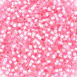 miyuki beads Miyuki Delica Perler, DB1335, Silverlined Dyed Pink, 11/0