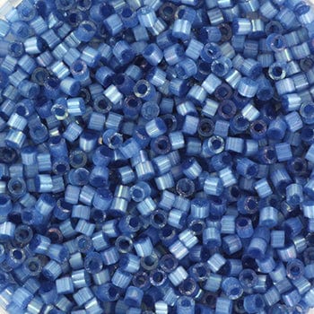 miyuki beads Miyuki Delica Perler, DB1811, Silk Satin Dyed Dusk Blue, 11/0