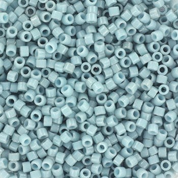 miyuki beads Miyuki Delica Perler, DB2129, Duracoat Opaque Dyed Moody Blue, 11/0