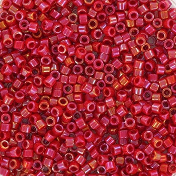 miyuki beads Miyuki Delica Perler, DB214, Opaque Luster Red, 11/0