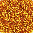 miyuki beads Miyuki Delica Perler, DB2157, Duracoat Silverlined Dyed Yellow Gold, 11/0