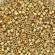 miyuki beads Miyuki Delica Perler, DB2501, Duracoat Galvanized Pale Gold, 11/0