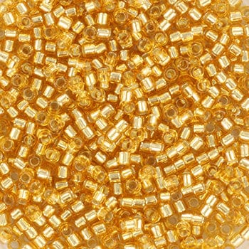 miyuki beads Miyuki Delica Perler, DB42, Silverlined Gold, 11/0