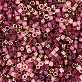 miyuki beads Miyuki Delica Perler, MIX122, Mystic Mauve, 11/0