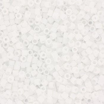 miyuki beads Miyuki delica's 11/0 - opaque matte ab white 351