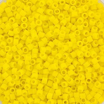 miyuki beads Miyuki delica's 11/0 - opaque matte canary 1582