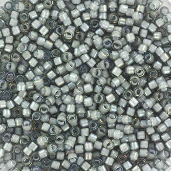 miyuki beads Miyuki delica's 11/0 - white lined ab gray 1793