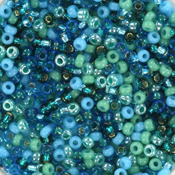 miyuki beads Miyuki Rocailles Perler, RR-MIX91, Blue Lagoon, 11/0