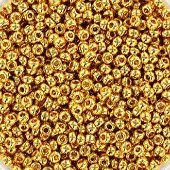 miyuki beads Miyuki Rocailles Perler, RR191L, 24KT Gold Plated, 11/0