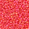 miyuki beads Miyuki Rocailles Perler, RR407FR, Opaque Matte AB Vermillion Red, 11/0