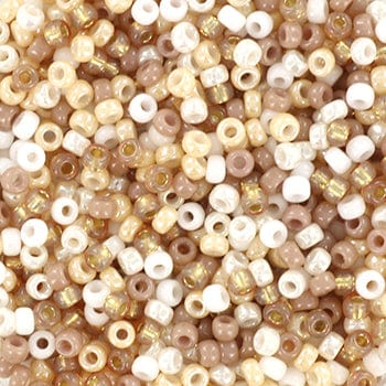 miyuki beads Miyuki Rocailles Perler, RRMIX115, Soft Beige, 11/0, (10 gram)