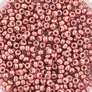 miyuki beads Miyuki seed beads 11/0 - duracoat galvanized dark coral 4209