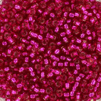 Miyuki beads Miyuki seed beads 11/0 - silverlined dyed raspberry 1436