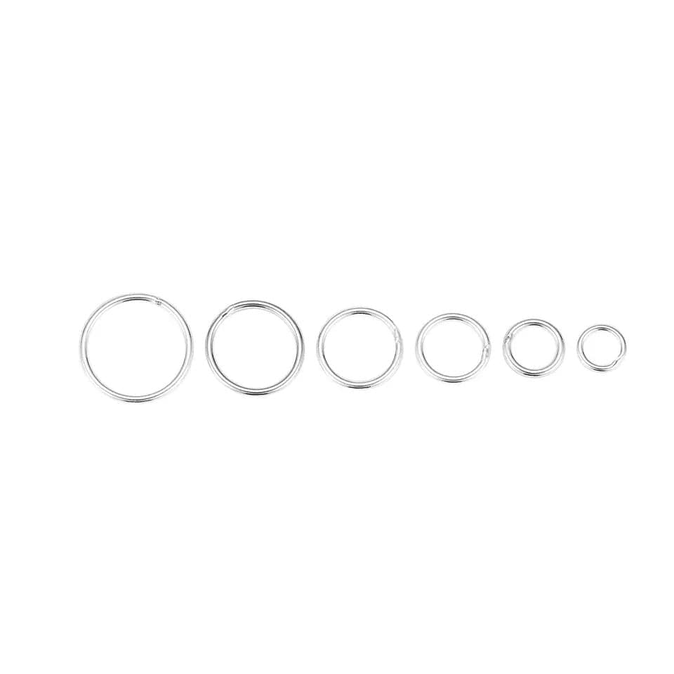 O-ringe Øsken/O-Ringe, Sterling Sølv 925, 5x0,9 mm, 10 Stk