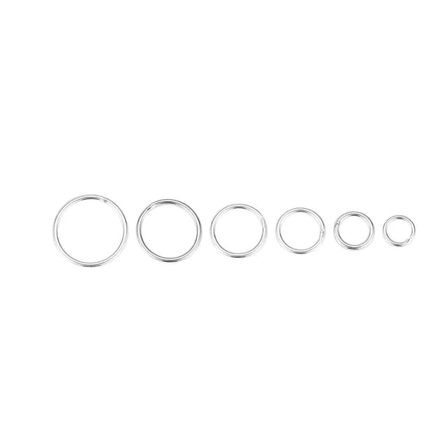 O-ringe Øsken/O-Ringe, Sterling Sølv 925, 5x0,9 mm, 10 Stk
