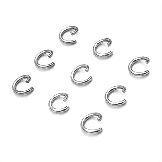 O-ringe Vandfast Øsken/O-Ringe, Åben, Stål, 5x0,8mm, 20 Stk.