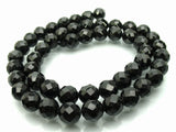 Onyx Onyx, Obsidian, Sort, Facetteret, 10mm