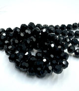 Onyx Onyx, Obsidian, Sort, Facetteret, 10mm