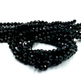 Onyx Onyx, Obsidian, Sort, Facetteret, 6mm