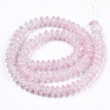 Pandahall Glasperler 8x4 mm rosa rondel glasperler