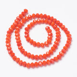 Pandahall Glasperler Glasperler 3x3,5 mm, orange