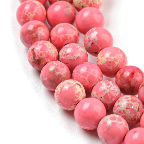 Pandahall Jasper Imperial Jasper, pink 4 mm