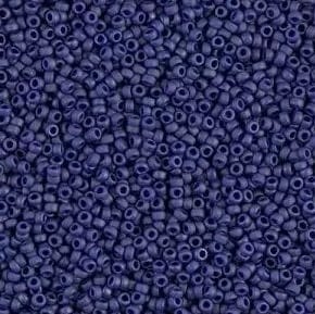 Pandahall miyuki beads Miyuki Rocailles Perler, RR 2075, opaque matte luster cobalt 11/0