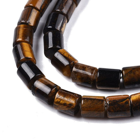 Pandahall Tiger Eye Natur Tiger Eye/Tiger øje, brun, 7x6,5 mm