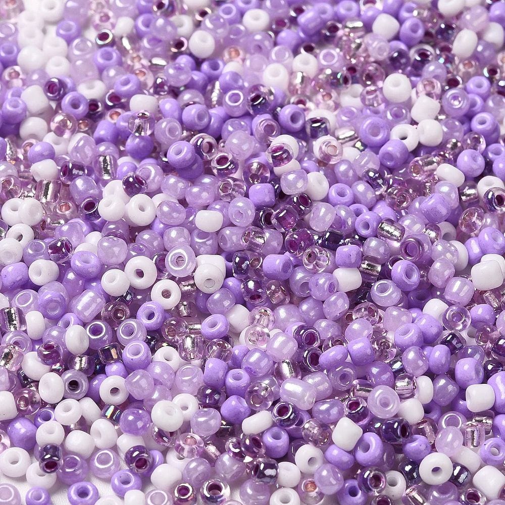 seed beads Lilla Glas Perle Mix, Seed Beads, 2-3,5 mm, 20 gram