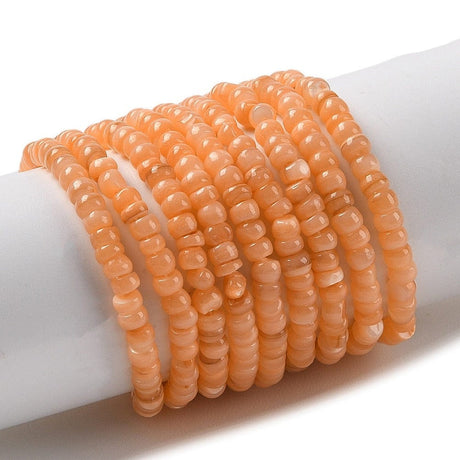 Shell Perler Shell Perler, Orange, Rondel ,3x2mm